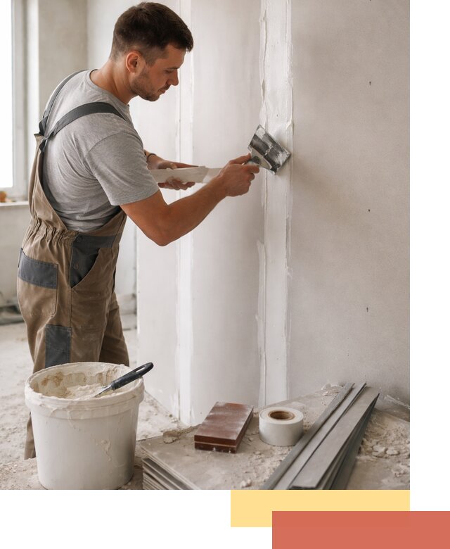 Шпаклевка перегородок из гипсокартона в Тамбове качественно и быстро