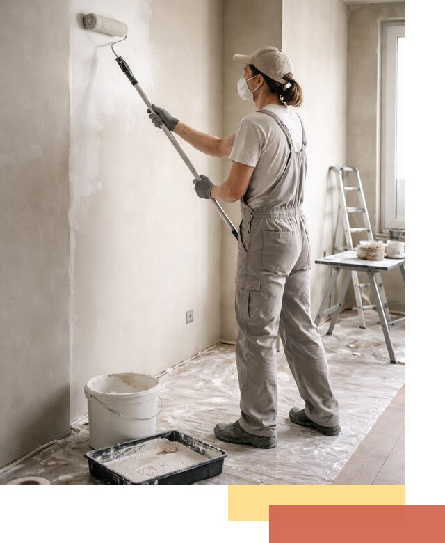 Покраска перегородок из гипсокартона в Тамбове качественно и недорого