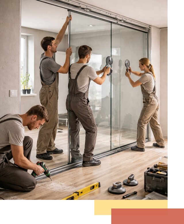 Изготовление стеклянных перегородок на заказ в Тамбове