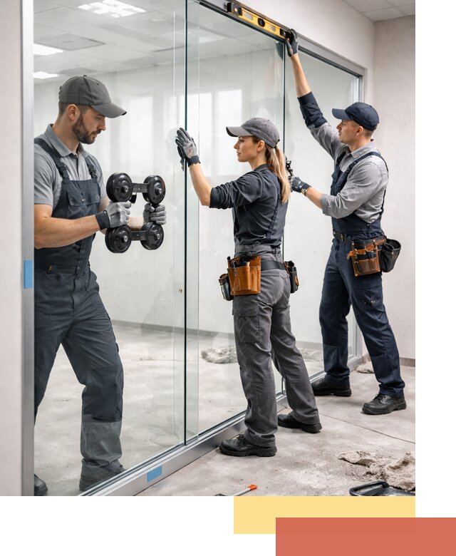 Профессиональный монтаж стеклянных перегородок в Тамбове