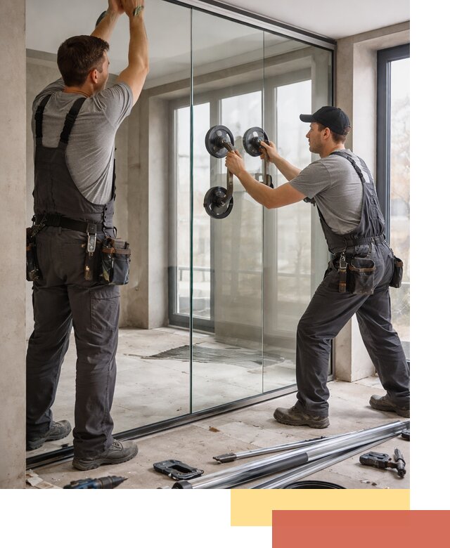 Цельностеклянные перегородки под ключ в Тамбове