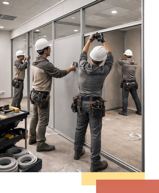 Мобильные офисные перегородки под ключ в Тамбове