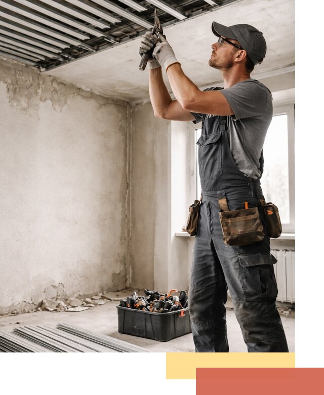 Демонтаж реечного потолка в Тамбове быстро и аккуратно