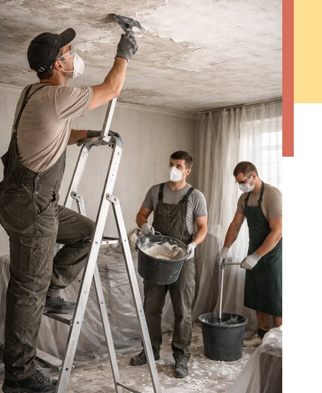 Удаление побелки с потолка в Тамбове от 2539 руб. быстро и недорого | ОТДЕЛОЧНИК-Тмб