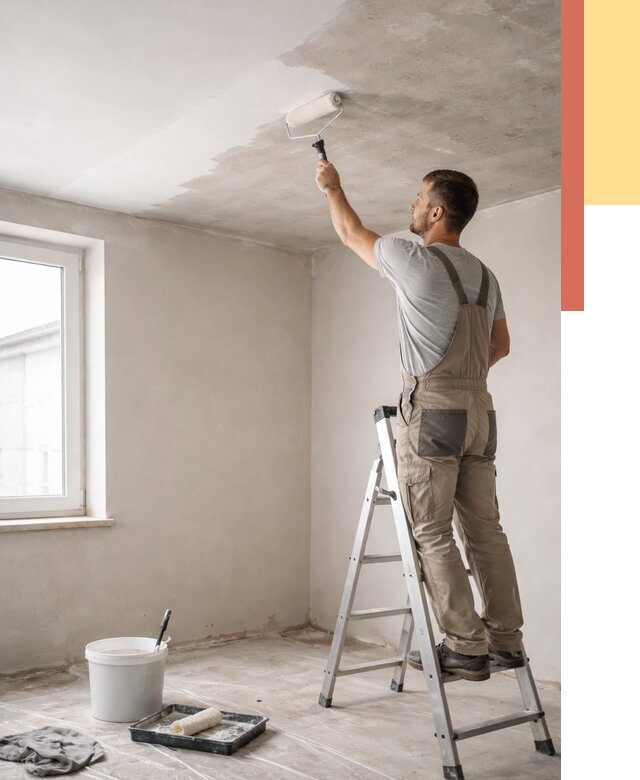 Грунтовка потолка в Тамбове от 2539 руб. — быстро и недорого | ОТДЕЛОЧНИК-Тмб