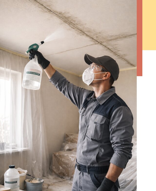 Антисептическая обработка потолка в Тамбове от 2539 руб. | ОТДЕЛОЧНИК-Тмб