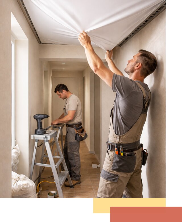 Монтаж натяжного потолка в прихожей в Тамбове