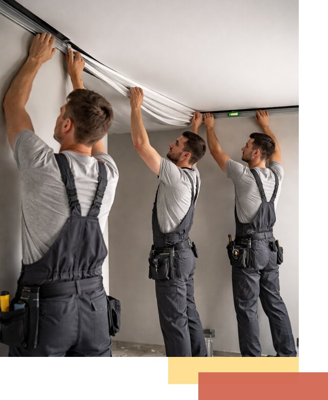 Теневые натяжные потолки в Тамбове: монтаж и отделка быстро и качественно