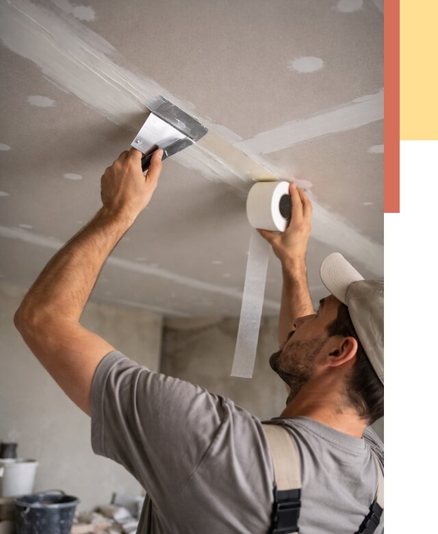 Обработка швов потолка ГКЛ в Тамбове от 7616 руб. под ключ | ОТДЕЛОЧНИК-Тмб