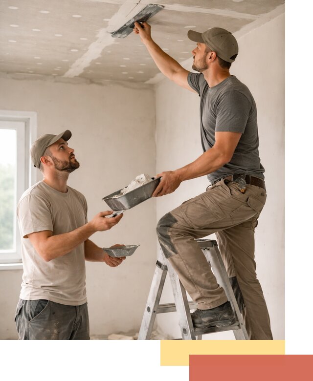 Шпаклевка потолка из гипсокартона в Тамбове качественно и быстро