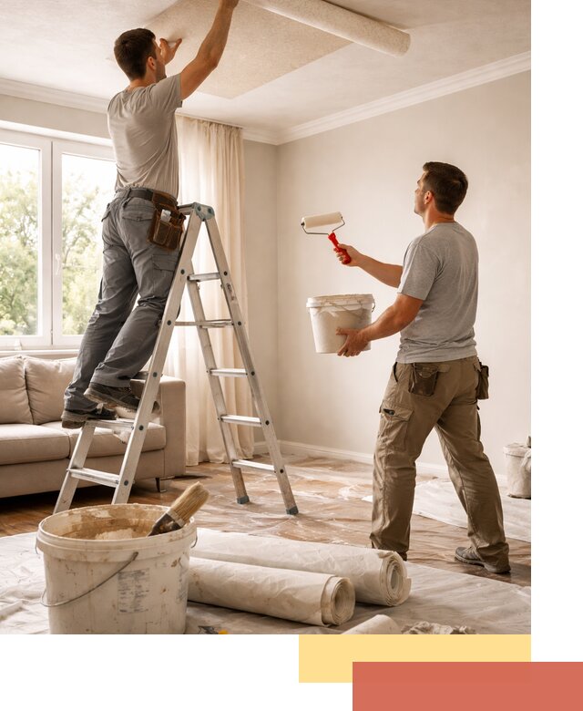 Поклейка обоев на потолок в Тамбове — качественно и быстро