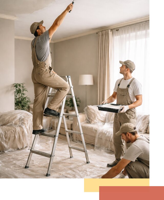 Покраска потолков акриловой краской в Тамбове качественно и быстро