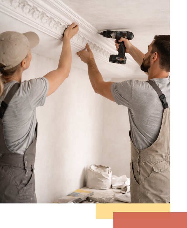 Профессиональный монтаж лепнины на потолок в Тамбове