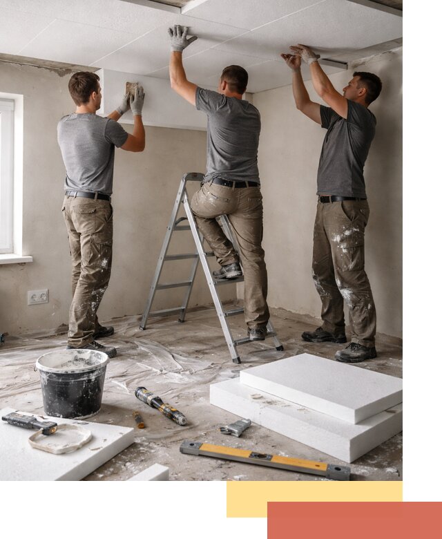 Утепление потолка пенопластом в Тамбове быстро и качественно